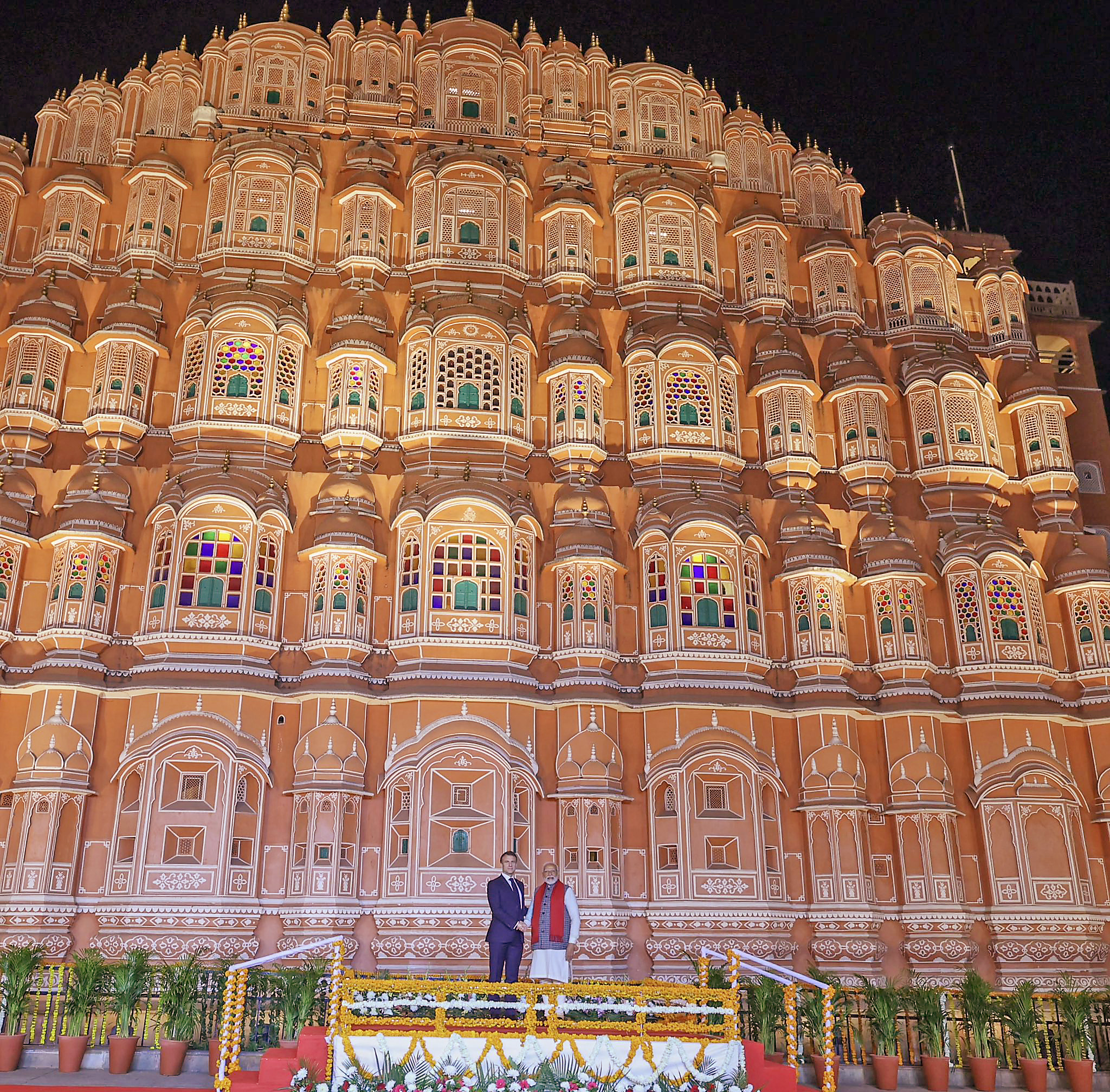 PM Modi and French President Macron's Majestic Jaipur Sojourn